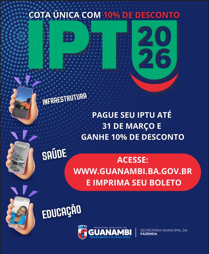 Iptu Prefeitura Guanambi | Quadrado