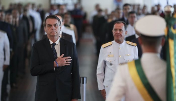 Presidente da República, Jair Bolsonaro durante Solenidade comemorativa do 211º Aniversário da Justiça Militar da União e entrega de Condecorações da Ordem do Mérito Judiciário Militar.