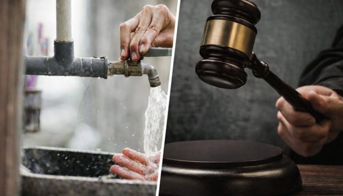 Decisão judicial sobre fornecimento de água (Meramente ilustrativa)