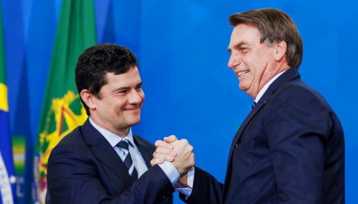 Moro e Bolsonaro (Foto: Reprodução)