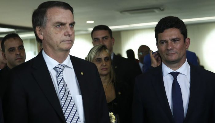 Bolsonaro e Sérgio Moro (Foto: Reprodução)