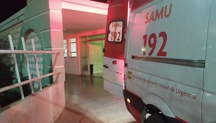 Samu no Hospital Municipal de Palmas de Monte Alto (Foto: Portal Vilson Nunes)