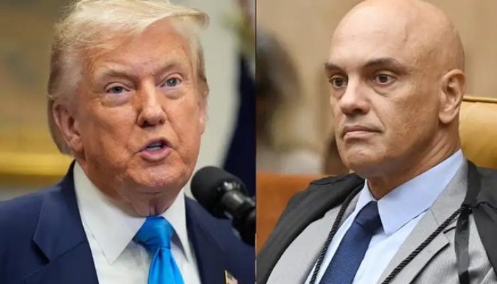 Trump e Moraes (Foto: Reprodução)