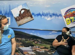 Entrevista com Luciana Junqueira na Rádio Visão FM (Foto: Vivian Nunes/Portal Vilson Nunes)