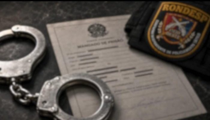Rondesp cumpre mandado de prisão (Foto: Reprodução)