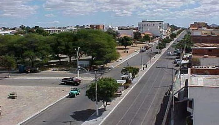 Avenida Santos Dumont em Guanambi (Foto: Reprodução)