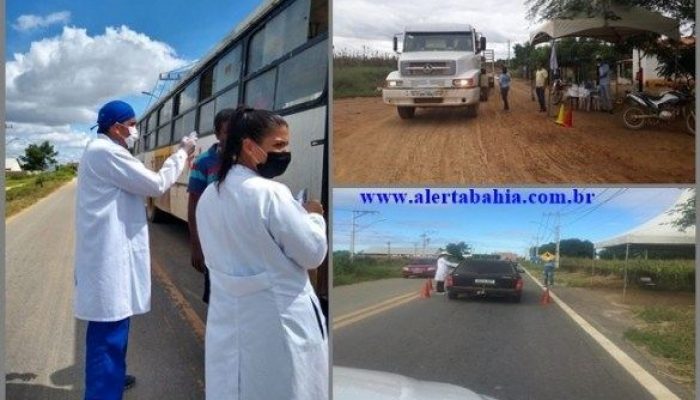 Barreiras sanitárias de Malhada/Foto: Divulgação