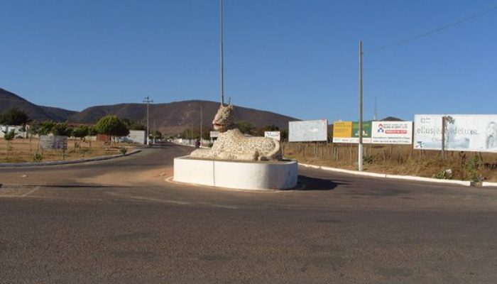 Entrada da cidade de Palmas de Monte Alto (Foto: Reprodução)